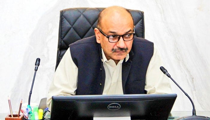 Chairman P&DB Barrister Nabeel Ahmad Awan chairs the 55th PDWP FY 2023-24 on June 28, 2024. — x/PnD_Punjab