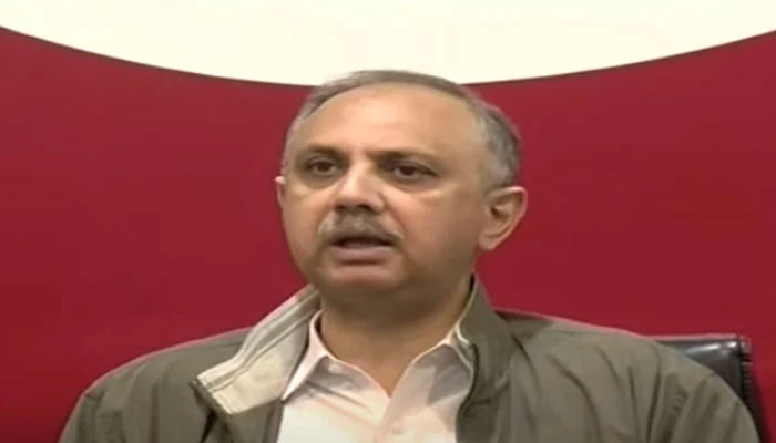 Pakistan Tehreek-e-Insaf (PTI) leader Omar Ayub Khan. — YouTube screengrab/Geo News