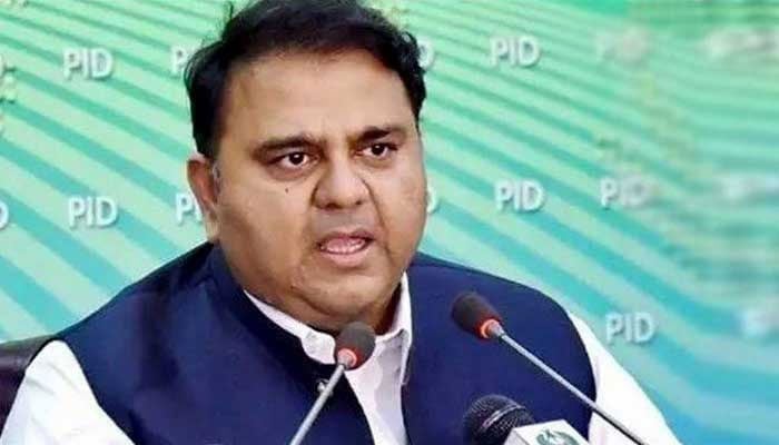 Former Federal Minister Fawad Chaudhry speaks during a press conference. — PID/File