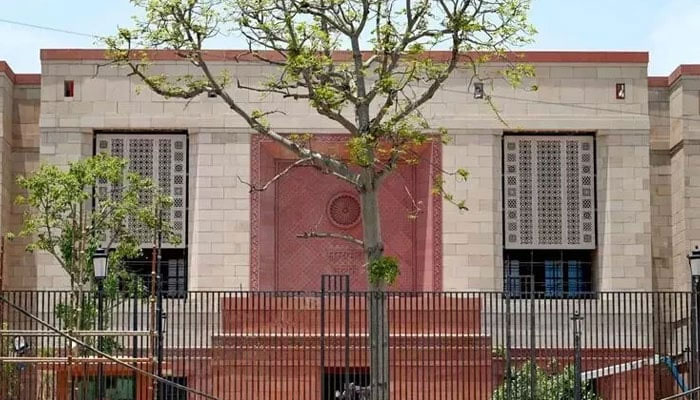 A general view of Indias new parliament building in New Delhi on May 26, 2023. — AFP
