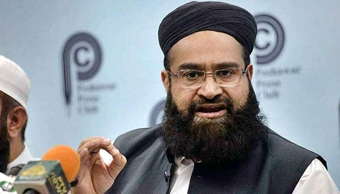 In this image Allama Tahir Mehmood Ashrafi, Advisor to the Prime Minister of Pakistan. State Media/file