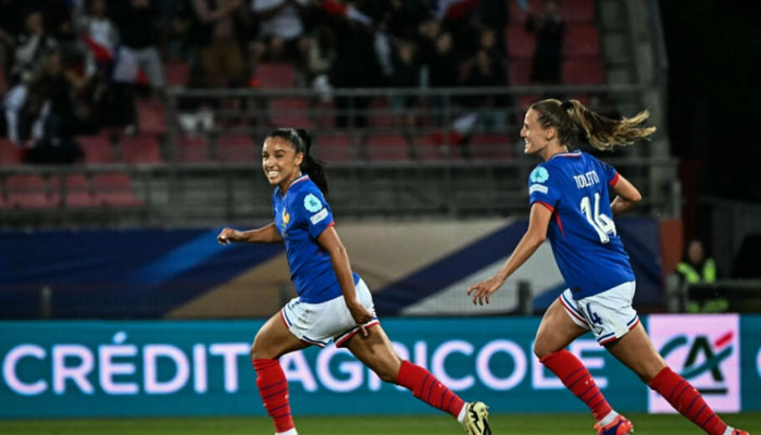 Football players Sakina Karchaoui’s (left) and Josefine Rybrink (right) seen in this image. — AFP/file