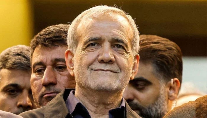 Irans President-elect Masoud Pezeshkian is seen in the south of Tehran on July 6, 2024. — AFP