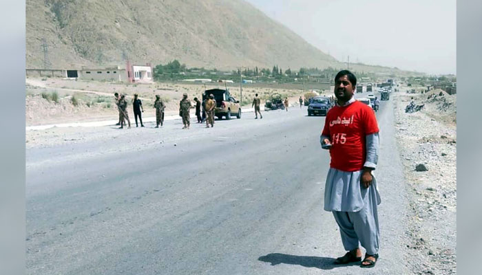 View of a site after a bomb explosion near Northern bypass road in Quetta on July 13, 2024. — PPI
