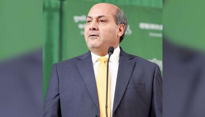 Rahim Shah Akhunkhail, chief of Dir Think Tank (DTT) speaks at an event on July 8, 2024. — Facebook/Rahim Shah Akhunkhail Official