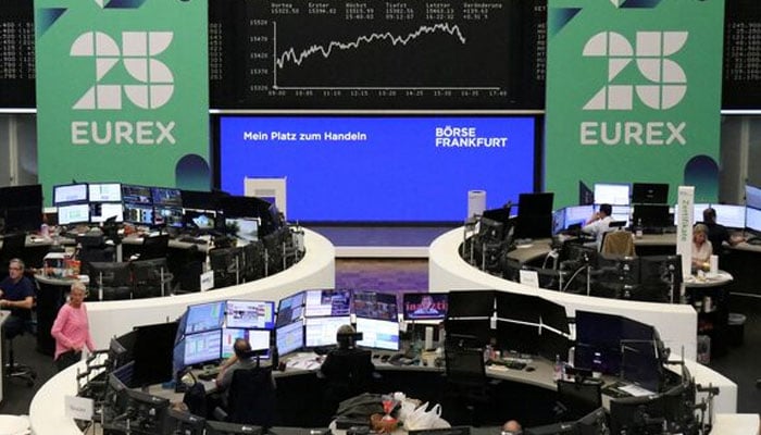 The German share price index DAX graph is pictured at the stock exchange in Frankfurt, Germany, September 29, 2023. — Reuters