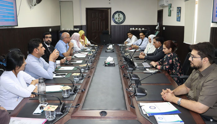 Punjab Healthcare Commission officials meeting is under progress on July 18, 2024. — Facebook/Punjab Healthcare Commission - PHC