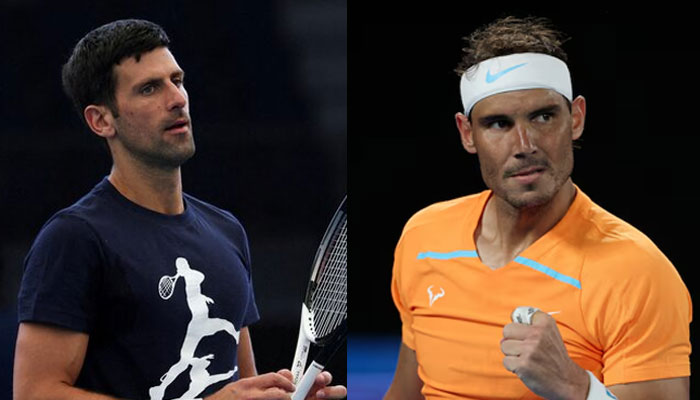 Serbian tennis player Novak Djokovic (left) and Spanish tennis player Rafael Nadal (right) seen in this image. — Reuters/File