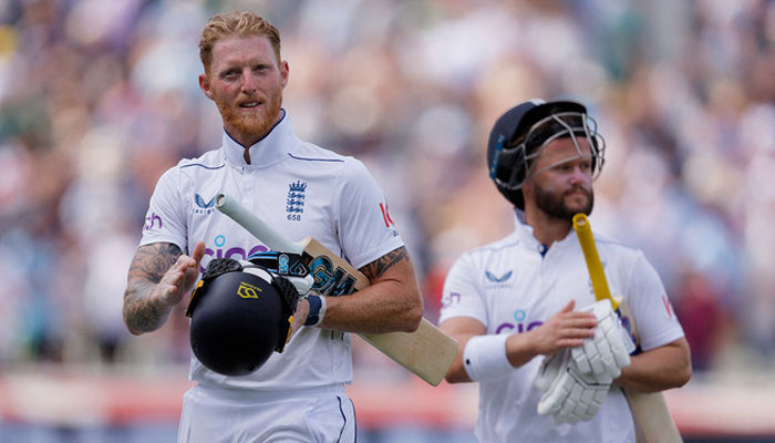 England captain Ben Stokes (left) pictured alongside his teammate Ben Duckett (right) seen in this image on July 28, 2024. — Reuters