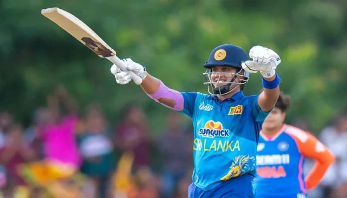 Sri Lanka women cricket team player celebrating after winning the match.— AFP/file