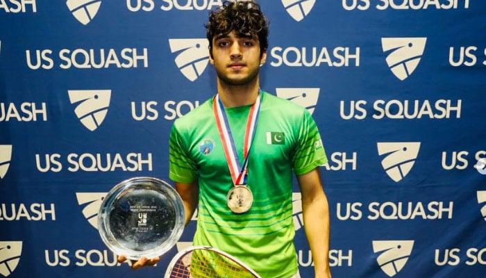Pakistani squash player Huzaifa Ibrahim seen in this image. — Instagram@huzaifa__ibrahim/file