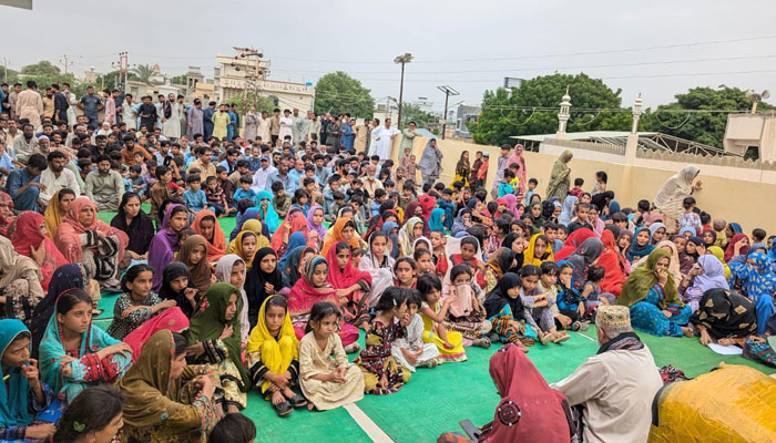 Baloch women are holding a protest in Quetta seen in this undated image. — Facebook@BalochYakjehtiCommitee/File