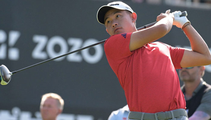 American Golf player, Collin Morikawa playing seen in this image. — AFP/File