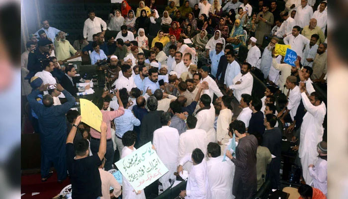 This representational image of the session at the Old KMC building in Karachi on June 24, 2024. — PPI