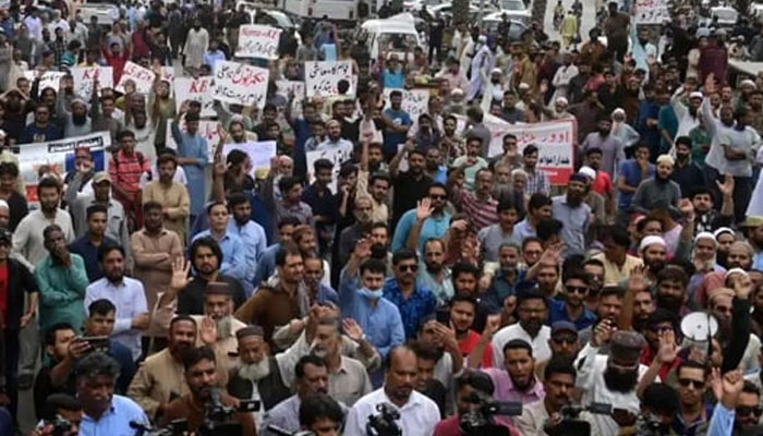 A representational image showing a protest. — AFP/File