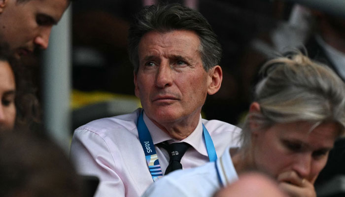 World Athletics President Sebastian Coe attends for the start of the closing ceremony of the Paris 2024 Olympic Games in Paris on August 11, 2024. — AFP