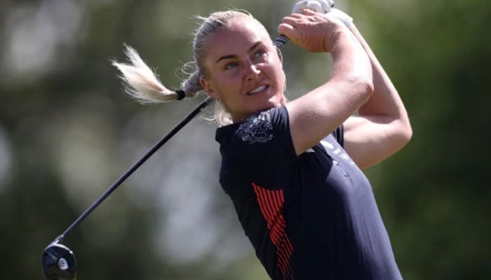 British golfer Charley Hull pictured during Womens Round 2 of Paris Olympics 2024 at Le Golf National, Guyancourt, France on August 08, 2024. — Reuters