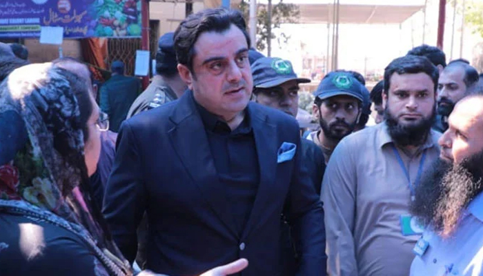 Punjab Food Minister Bilal Yaseen gestures in this image, released on March 12, 2024. — Facebook/@bilalyaseen120