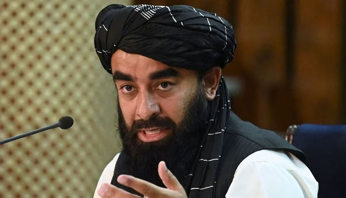 Taliban spokesman Zabihullah Mujahid addresses a press conference in Kabul on September 7, 2021. — AFP/File