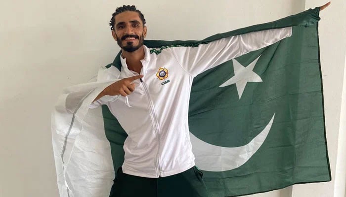 Pakistan Air Forces sprinter Abdul Mueed Baloch. — Author