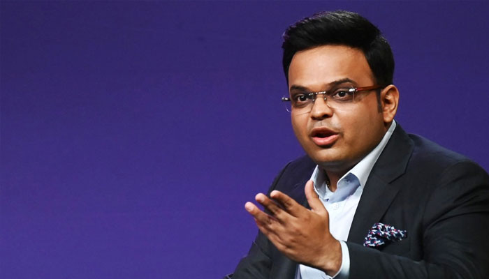 Jay Shah attends an event to announce the upcoming men cricket World Cup schedule, in Mumbai on June 27, 2023. — AFP