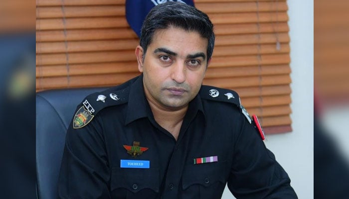 Senior Superintendent of Police (SSP) District Korangi Tauheed Rehman Memon looks on in this image released on July 3, 2024. — Facebook/Korangi Police