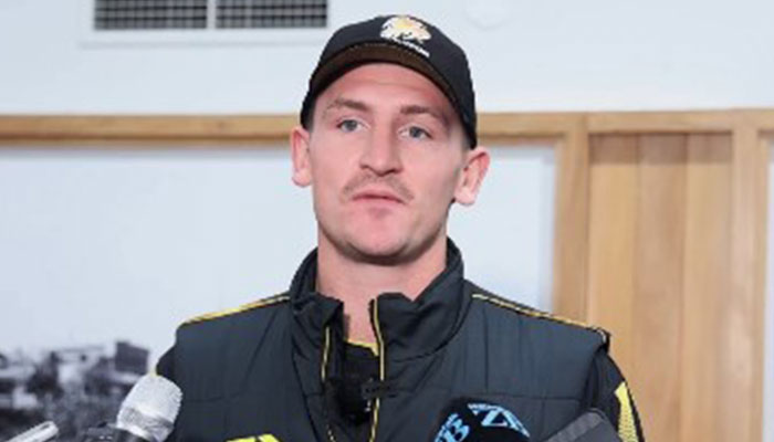 New Zealand all-rounder Nathan Smith speaks to the media in this video released on September 4, 2024. — Screengrab via X/@BLACKCAPS