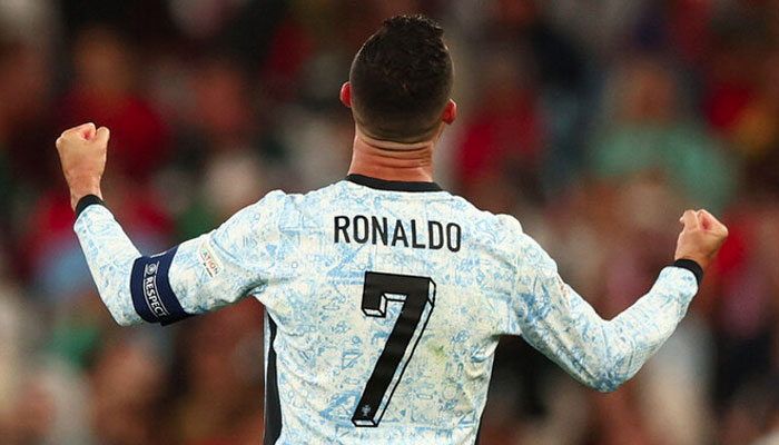 Portugals Cristiano Ronaldo celebrates scoring their second goal against Croatia. — Reuters/file