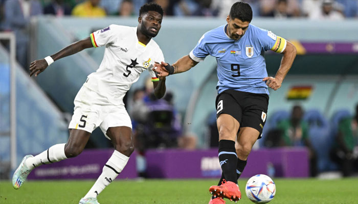 Midfielder Thomas Partey(left).— AFP/file