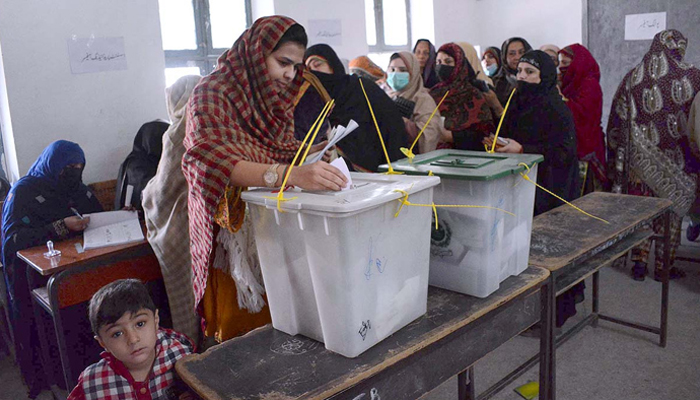 A file image of women casting their votes. — APP/File