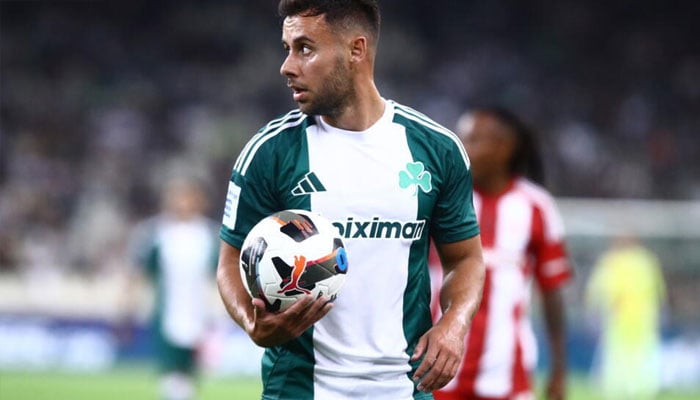 Panathinaikos defender George Baldock playing on Sunday. — AFP/file