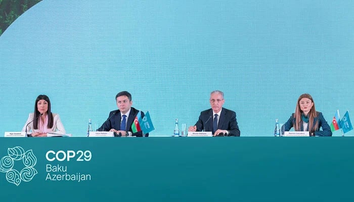 An image of COP29 presidency team. — COP29 website/File