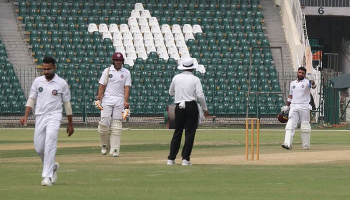 A representational image showing players during a Quaid-e-Azam Trophy match. — PCB/File