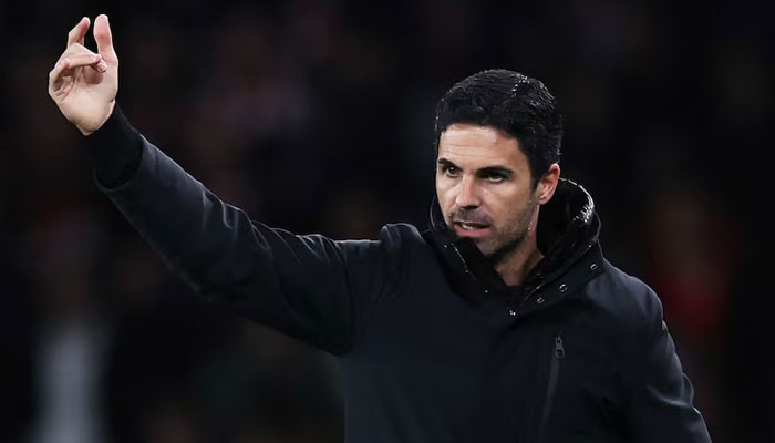 Arsenal manager Mikel Arteta reacts during a Champions League game between Arsenal and Shakhtar Donetsk at the Emirates Stadium, London, Britain on October 22, 2024. — Reuters