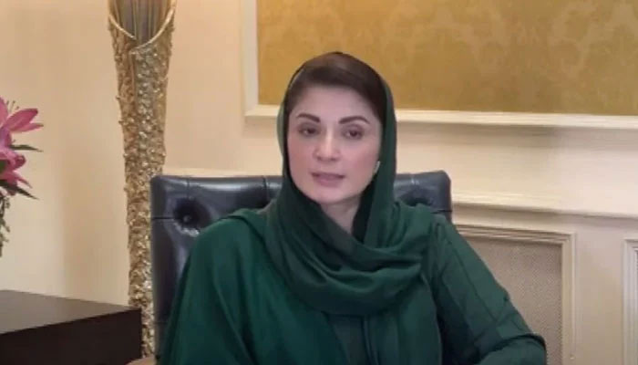 Punjab CM Maryam Nawaz addresses a press conference. — Screengrab via YouTube@geonews/File