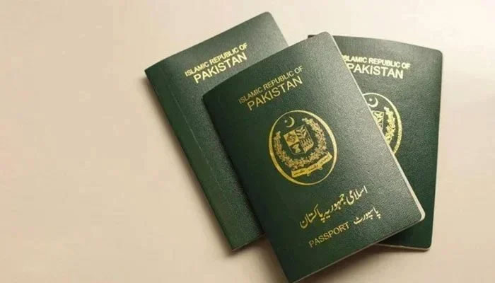 This photograph shows Pakistani passports. — AFP/File