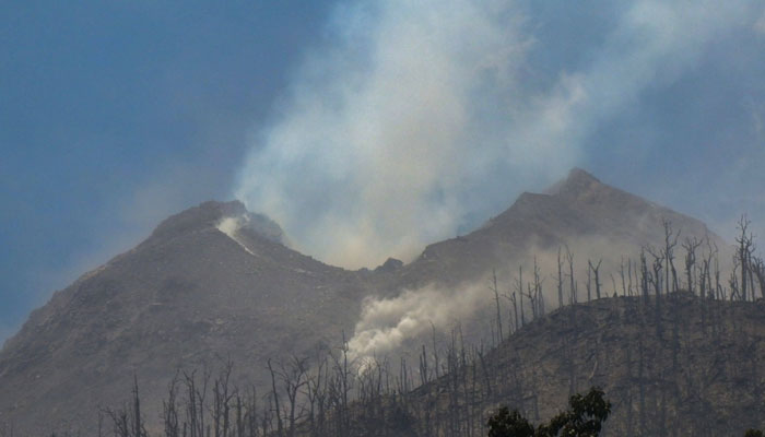 Smoke billows from Mount Lewotobi Laki-Laki, seen from Klatanlo village, in East Flores Regency, East Nusa Tenggara, Indonesia, on November 4, 2024. — AFP/File