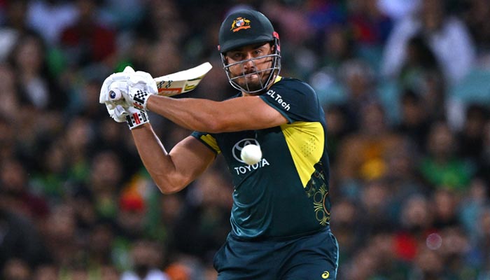 Australias Marcus Stoinis prepares to hit a delivery during the second Twenty20 international cricket match between Australia and Pakistan at the Sydney Cricket Ground (SCG) in Sydney on November 16, 2024. — AFP