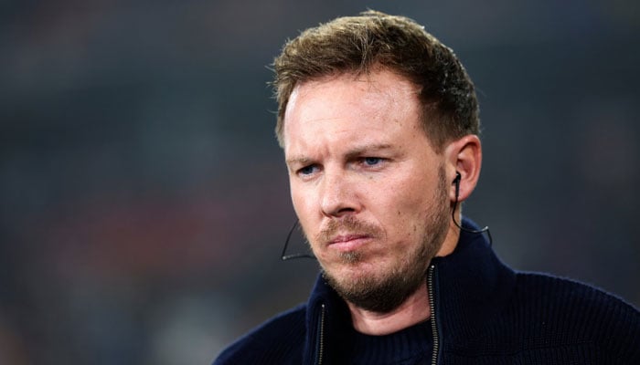 Germany coach Julian Nagelsmann looks on before the Nations League Group Stage match against Bosnia and Herzegovina at the Europa Park Stadion, Freiburg, Germany on November 16, 2024.  — Reuters