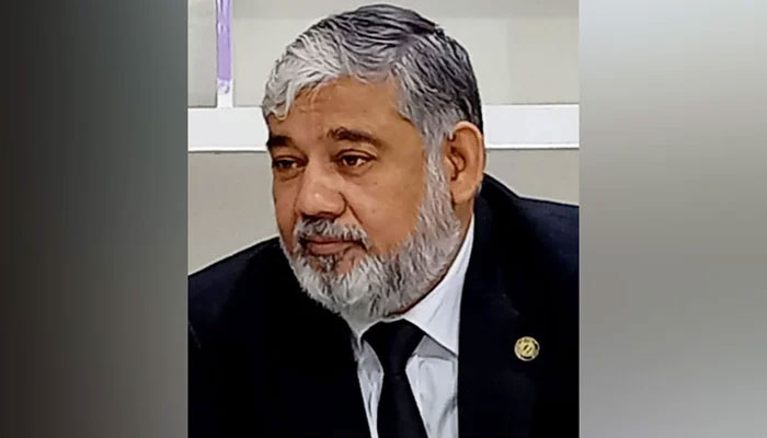 Insaf Lawyers Forum Pakistan’s Secretary General Moazzam Butt seen in this image. — Facebook/@muazzamlawfirm/file