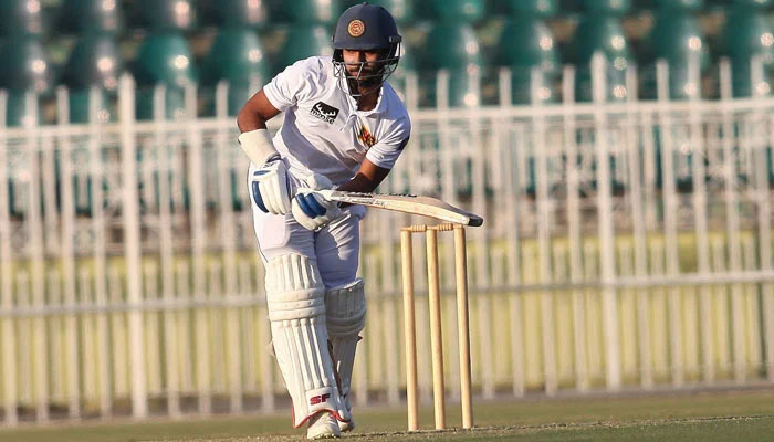 Sri Lanka As Sonal Dinusha plays a shot during second four-day match against Pakistan Shaheens. —PCB/file