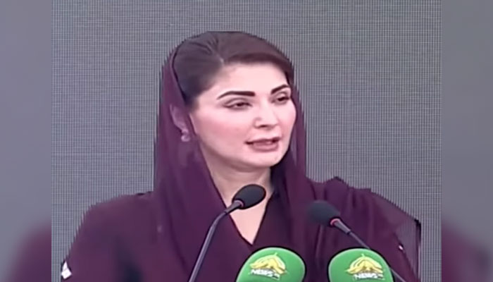 Chief Minister Punjab Maryam Nawaz Sharif speaks at an event on November 22, 2024. — Screengrab via Facebook@TheMaryamNSharif
