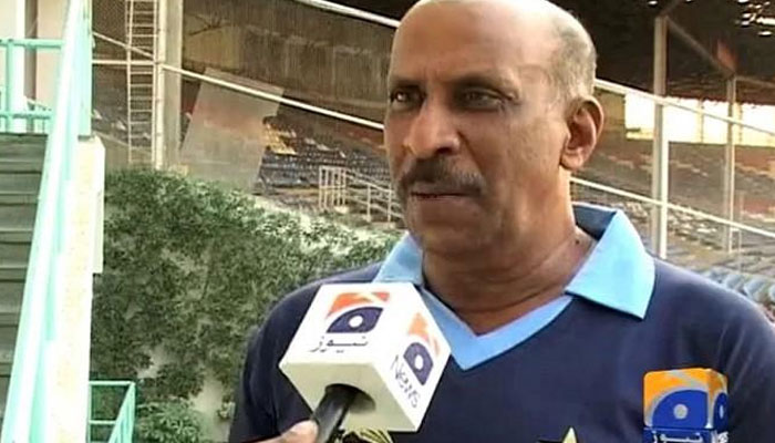 Pakistan former test and ODI spinner Tauseef Ahmed talking to Geo News. — GeoNews/File