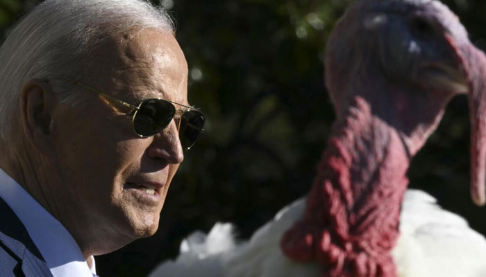 US President Joe Biden hosts traditional pardon of a Thanksgiving turkey. — AFP/File