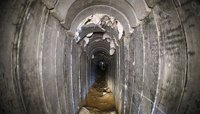 A representational picture shows a way to an underground bunker. — AFP/File