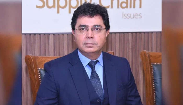 Former DG Sindh Food Authority Muzamil Hussain Halepoto looks on during a meeting on October 1, 2024. — Facebook@SindhFood