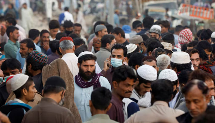 A representational image of a crowded market in Karachi. — Reuters/File