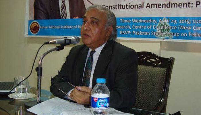Newly appointed PHS general secretary Professor Dr Syed Jaffar Ahmed speaks at an event. — Facebook@NIHCR.Official/File