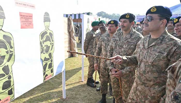 Chief of the Army Staff (COAS) General Asim Munir attends the closing ceremony of the 44th Pakistan Army Rifle Association (PARA) on November 28, 2024. — Facebook@ISPROfficial1