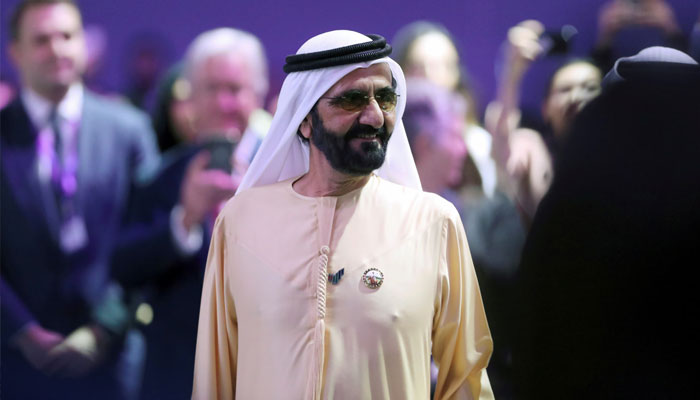 Prime Minister and Vice-President of the United Arab Emirates and ruler of Dubai Sheikh Mohammed bin Rashid al-Maktoum attends the Global Womens Forum in Dubai, United Arab Emirates, February 16, 2020. — Reuters